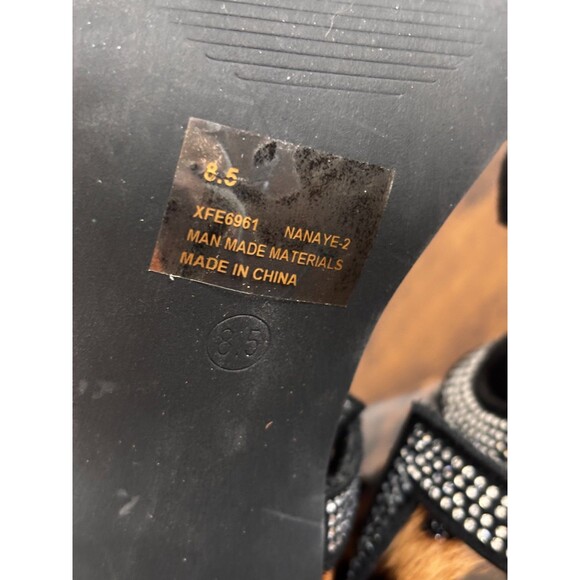 Cape Robbin Nanaye-2 Animal Print Western Open Toe Stiletto Booties Size 8.5 - Picture 8 of 16